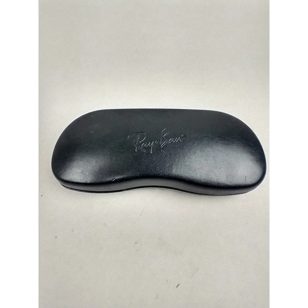 Ray-Ban Black‎ Hard Shell Clamshell Sunglasses Eyeglasses Case Logo Textured